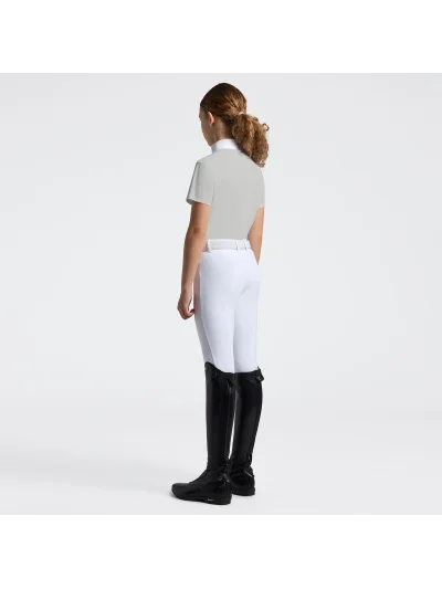 Polo de concurso verde de manga corta para mujer - Cavalleria Toscana - imagen 3