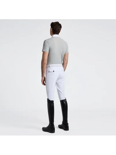 Polo de concurso verde con cremallera para hombre - Cavalleria Toscana - imagen 3