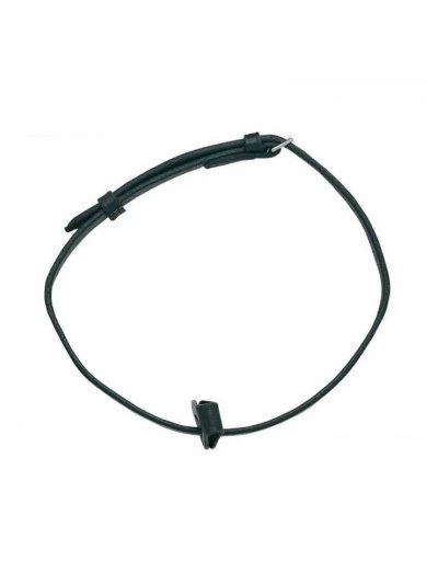 Muserolle bouche-fermée en cuir noir de 70 cm de long pour cheval - Zaldi