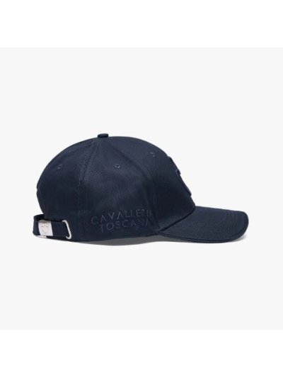 Casquette bleu marine avec logos brodés bleu marine - Cavalleria Toscana - imagen 2