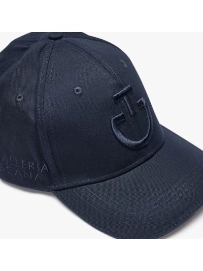 Casquette bleu marine avec logos brodés bleu marine - Cavalleria Toscana - imagen 4