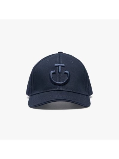 Casquette bleu marine avec logos brodés bleu marine - Cavalleria Toscana