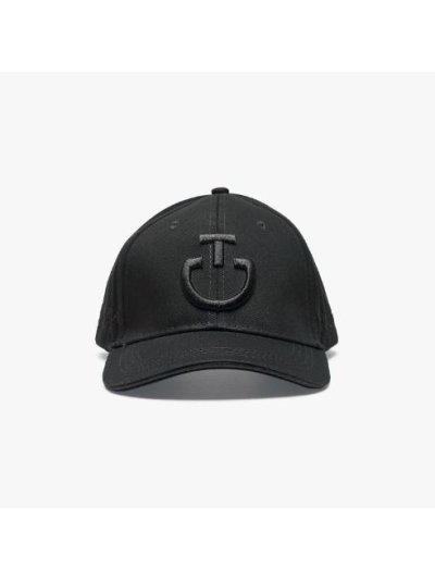 Casquette noir avec logos brodés noir - Cavalleria Toscana