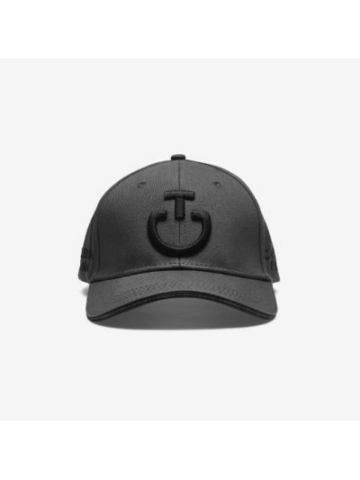 Casquette gris avec logos brodés noir - Cavalleria Toscana