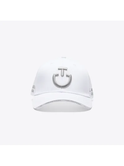 Casquette blanc avec logo brodé - Cavalleria Toscana