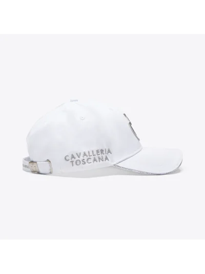 Casquette blanc avec logo brodé - Cavalleria Toscana - imagen 2