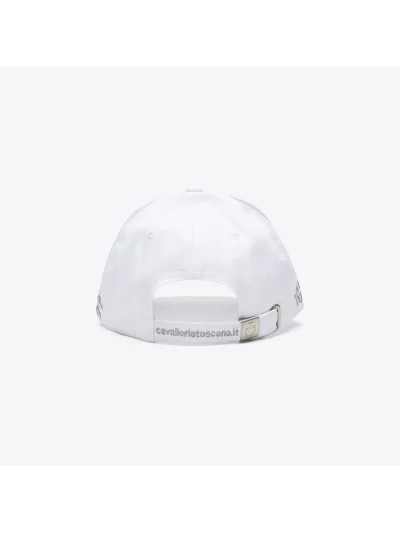 Casquette blanc avec logo brodé - Cavalleria Toscana - imagen 3