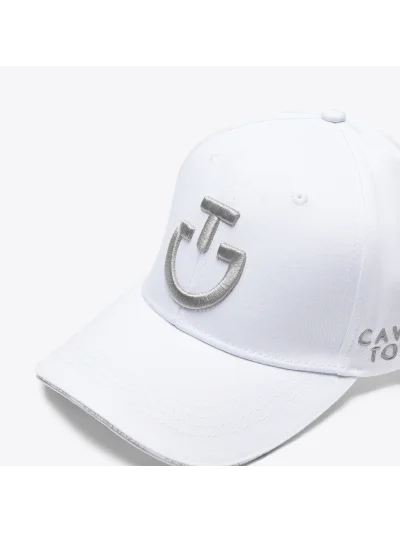 Casquette blanc avec logo brodé - Cavalleria Toscana - imagen 4