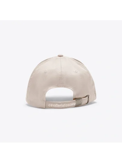 Casquette beige avec logo brodé beige - Cavalleria Toscana - imagen 3
