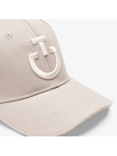 Casquette beige avec logo brodé beige - Cavalleria Toscana - imagen 4