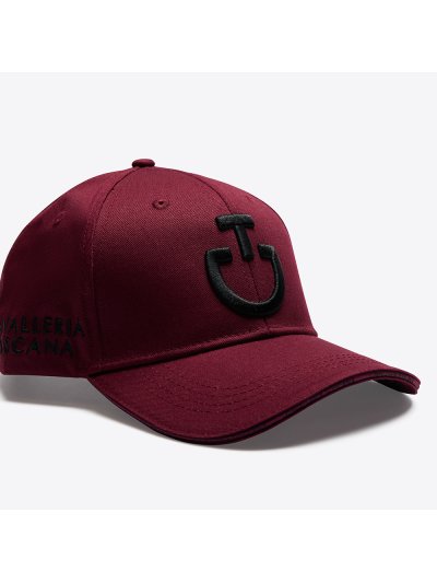 Casquette bordeaux avec logo brodé noir - Cavalleria Toscana - imagen 4
