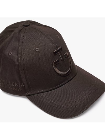 Casquette marron avec logos brodés - Cavalleria Toscana