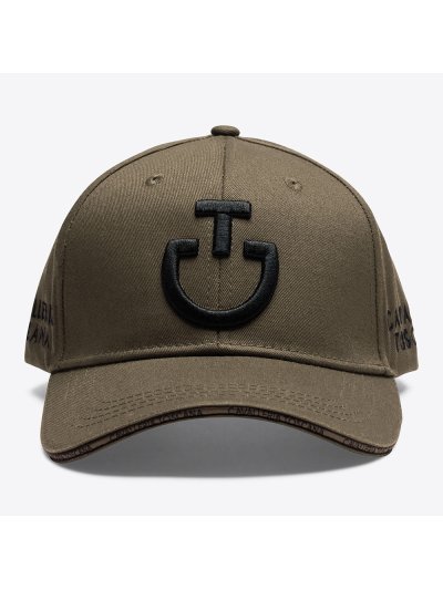 Casquette vert nogal avec logo brodé noir - Cavalleria Toscana