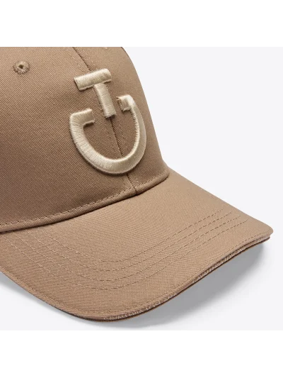 Casquette marron clair avec logo brodé beige - Cavalleria Toscana - imagen 4