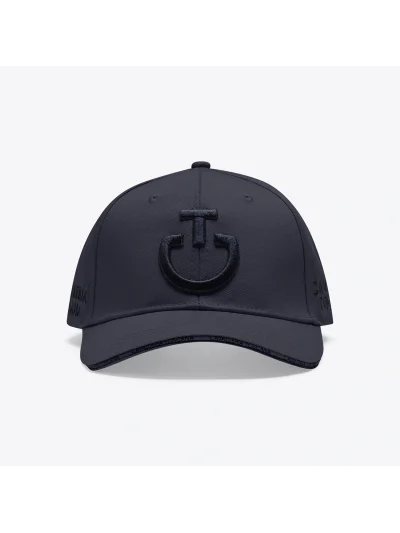 Casquette bleu cobalt avec logo brodé noir - Cavalleria Toscana