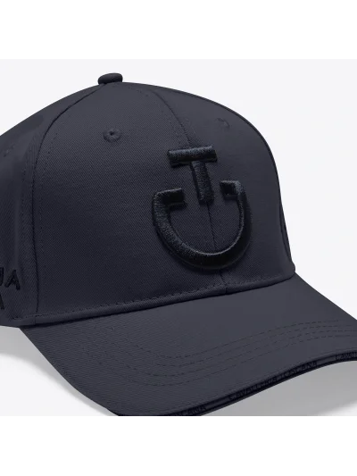 Casquette bleu cobalt avec logo brodé noir - Cavalleria Toscana - imagen 4