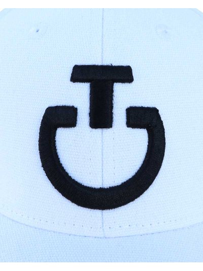 Casquette blanc avec logo brodé en noir - Cavalleria Toscana - imagen 2