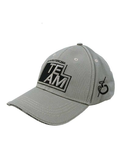 Casquette kaki clair/grisâtre avec logo brodé en noir - CT Team - Cavalleria Toscana