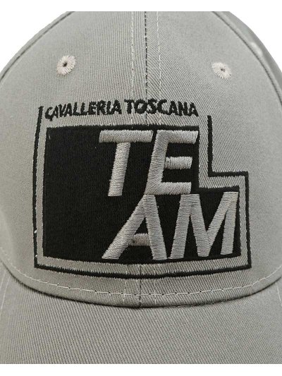 Casquette kaki clair/grisâtre avec logo brodé en noir - CT Team - Cavalleria Toscana - imagen 2