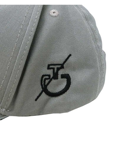Casquette kaki clair/grisâtre avec logo brodé en noir - CT Team - Cavalleria Toscana - imagen 3