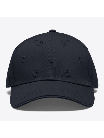 Casquette bleu marine avec micro-logos brodés - Cavalleria Toscana