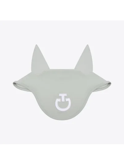 Orejeras de tejido ligero verde pastel con logotipo blanco - Cavalleria Toscana