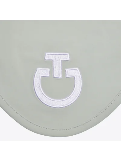 Orejeras de tejido ligero verde pastel con logotipo blanco - Cavalleria Toscana - imagen 2