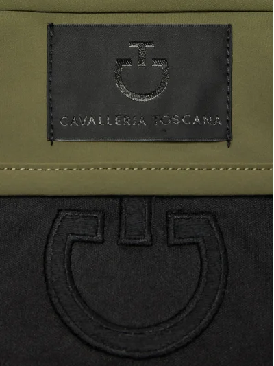 Orejeras de tejido ligero verde oliva (Winter Moss) con logo bordado para caballo - Cavalleria Toscana - imagen 3