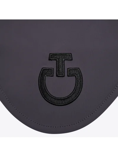 Orejeras de tejido ligero azul cobalto con logotipo negro - Cavalleria Toscana - imagen 2