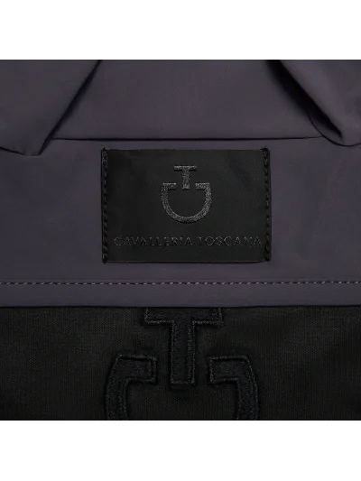 Orejeras de tejido ligero azul cobalto con logotipo negro - Cavalleria Toscana - imagen 3