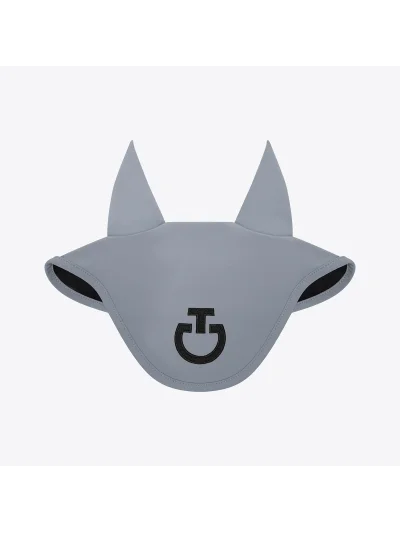 Orejeras de tejido ligero azul grisáceo (Windward Blue) con logo bordado para caballo - Cavalleria Toscana