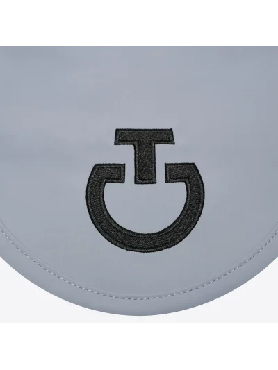 Orejeras de tejido ligero azul grisáceo (Windward Blue) con logo bordado para caballo - Cavalleria Toscana - imagen 2