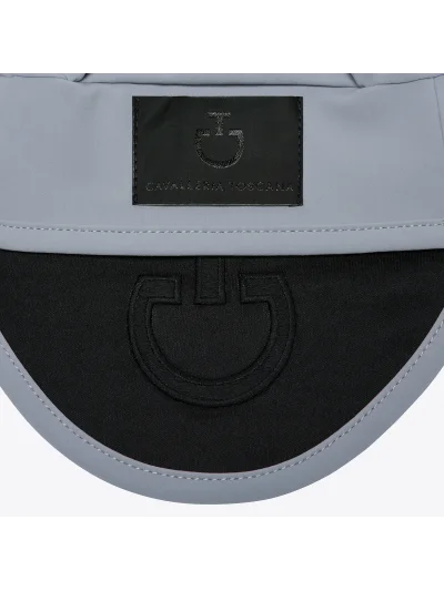 Orejeras de tejido ligero azul grisáceo (Windward Blue) con logo bordado para caballo - Cavalleria Toscana - imagen 3