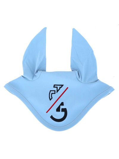Bonnet bleu clair avec fines oreilles élastiques pour cheval et poney - CT Team - Cavalleria Toscana