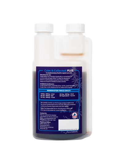 Liquid relaxing food supplement (500ml) Temperamend PLUS/CalmCollected plus - Hilton Herbs - imagen 2