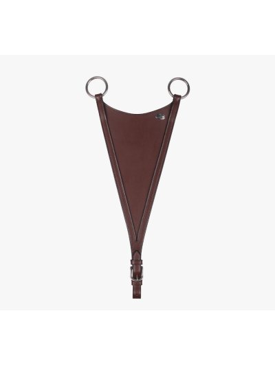 Tijerillas marrones de Horquilla con martingala cerrada para caballo y pony - QHP