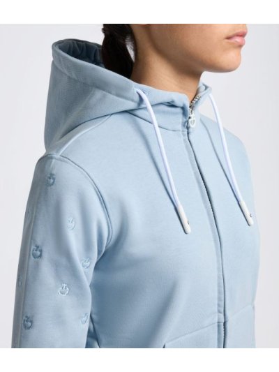 Sudadera con capucha azul celeste para niña - Cavalleria Toscana
