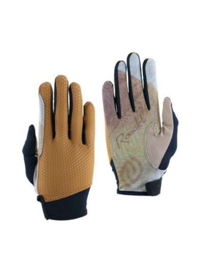 Guantes de verano para montar a caballo color marron y negro LOKAIER - Roeckl