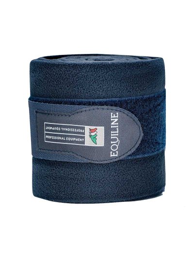 Lot de 4 bandes polaires de travail bleu marine pour cheval - Equiline - imagen 2