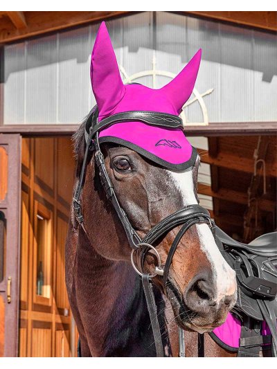 Bonnet violet avec oreilles élastiques pour cheval - Codic - Equiline - imagen 2
