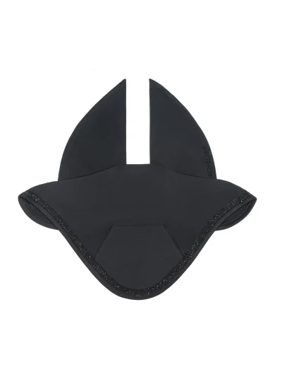 Black ear bonnet for horse - Equiline