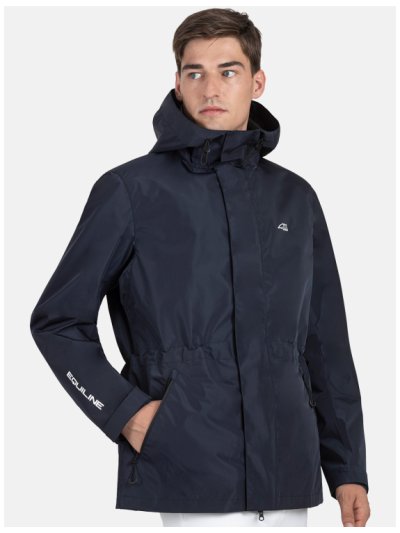 Chaqueta impermeable azul marino unisex - Rawek - Equiline