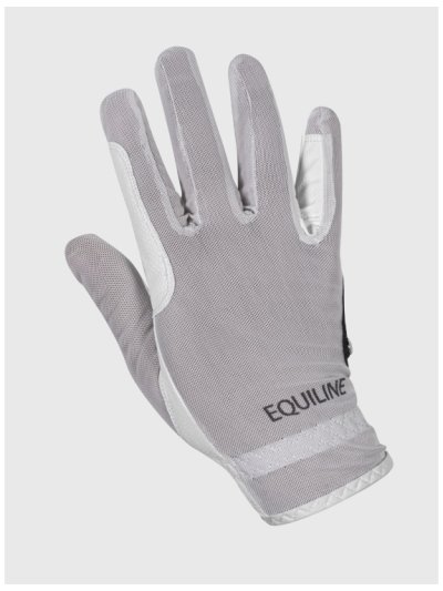 Guantes de montar a caballo blancos transpirables para verano - Equiline