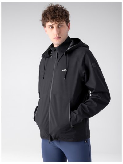 Chaqueta impermeable negra para hombre - Colinec - Equiline
