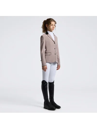 Americana de concurso rosa palo (Cipria) con cremallera para niña GP - Cavalleria Toscana - imagen 2
