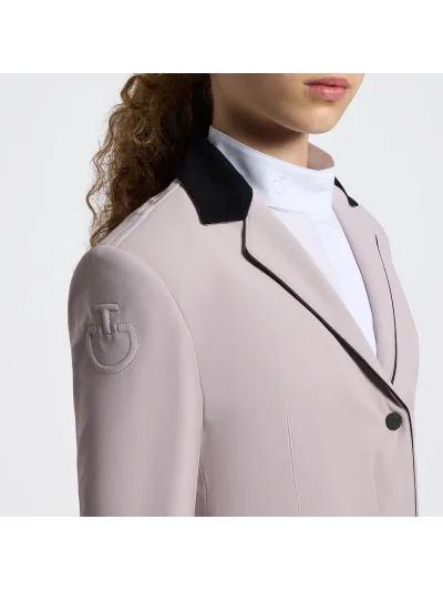 Americana de concurso rosa con cremallera para niña GP - Cavalleria Toscana