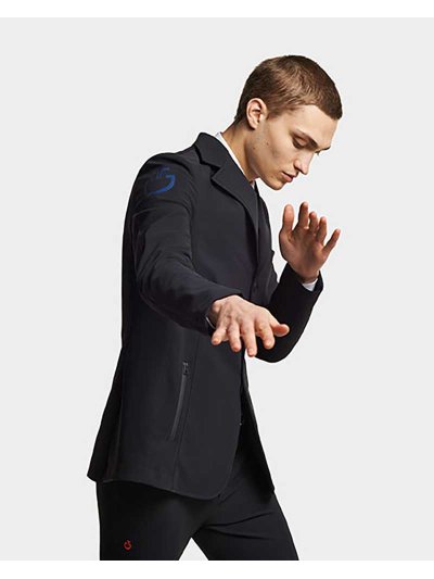 Veste de compétition bleu marine avec logo bleue pour homme - Cavalleria Toscana