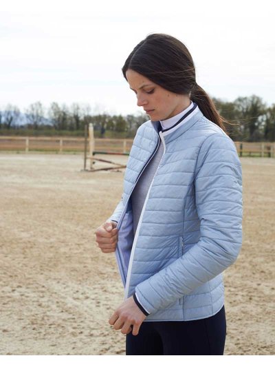 Veste matelassée ultralégère bleu clair pour femme - Cavalleria Toscana