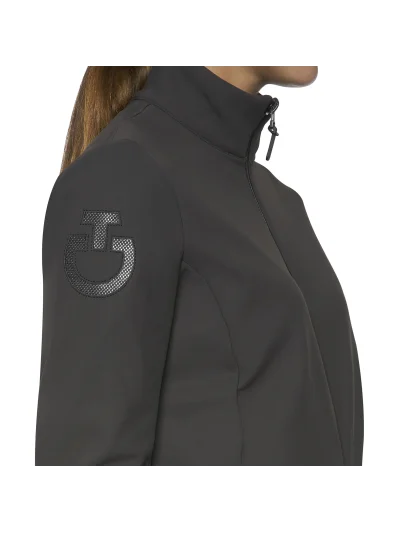 Chaqueta softshell polar gris oscuro para mujer - Cavalleria Toscana Revolution