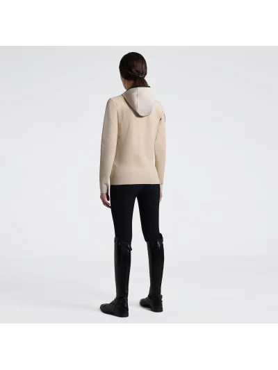 Chaqueta Softshell de punto técnico beige para mujer - Cavalleria Toscana - imagen 3